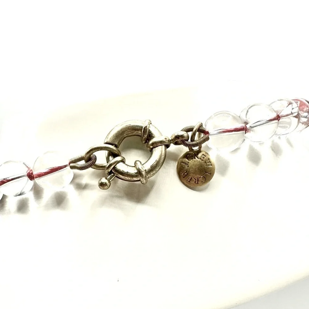 J. Crew Nautical Seahorse Glass‎ Bead Long Charm Necklace